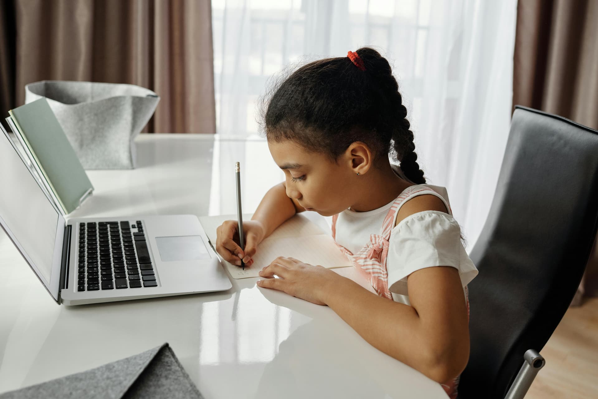 Group of people engaged in online learning
